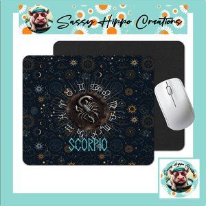 Mouse Pad Scorpio Scorpion Zodiac Astrological Horoscope Sublimated Anti Slip